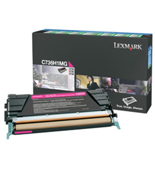 Picture of Lexmark C736H1MG toner cartridge 1 pc(s) Original Magenta