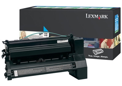 Picture of Lexmark C782 Cyan Extra High Yield Return Program Print Cartridge toner cartridge Original