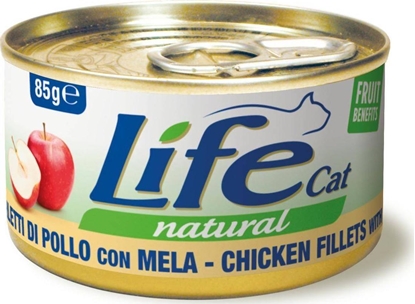 Picture of Life Pet Care LIFE CAT pusz.85g CHICKEN + APPLE FILLETS /24