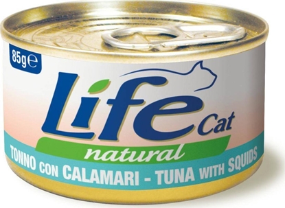 Attēls no Life Pet Care LIFE CAT pusz.85g TUNA + SQUIDS CALAMARI /24