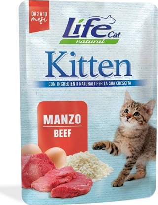 Picture of Life Pet Care LIFE CAT sasz.70g KITTEN BEEF /30