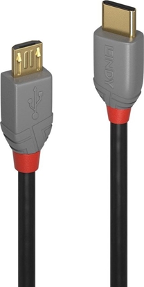 Picture of Lindy 0.5m USB 2.0 Type C to Micro-B Cable, Anthra Line