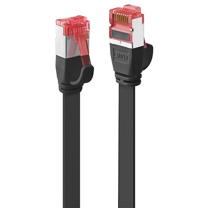 Attēls no Lindy 1m Cat.6 U/FTP Flat Cable, Black