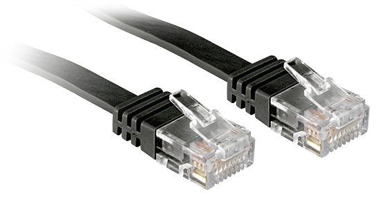 Picture of Lindy 2m Cat.6 networking cable Black Cat6