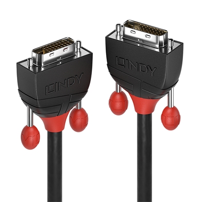 Attēls no Lindy 2m DVI-D Dual Link Cable, Black Line