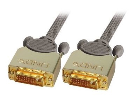 Picture of Lindy 37140 DVI cable 0.5 m DVI-D Grey
