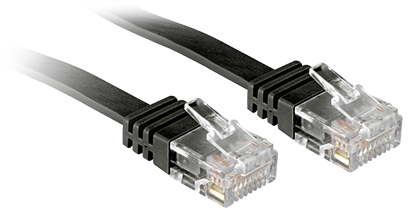 Picture of Lindy 3m Cat.6 networking cable Black Cat6
