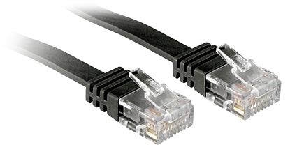 Attēls no Lindy 3m Cat.6 networking cable Black Cat6