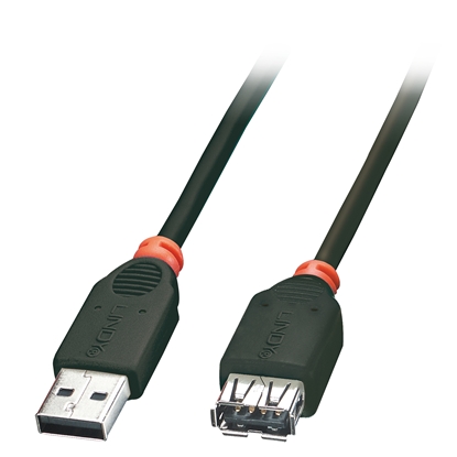 Изображение Lindy 41774 USB cable 3 m USB 2.0 USB A Black