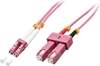 Изображение Lindy 46363 fibre optic cable 5 m LC SC OM4 Pink