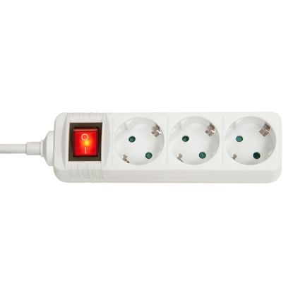 Изображение Lindy 73101 power extension 3 AC outlet(s) Indoor White
