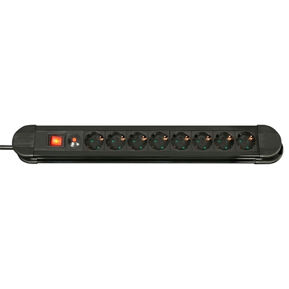 Attēls no Lindy 73104 power extension 8 AC outlet(s) Indoor Black