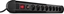 Picture of Lindy 73104 power extension 8 AC outlet(s) Indoor Black