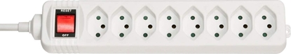 Picture of Lindy 73169 power extension 8 AC outlet(s) Indoor White
