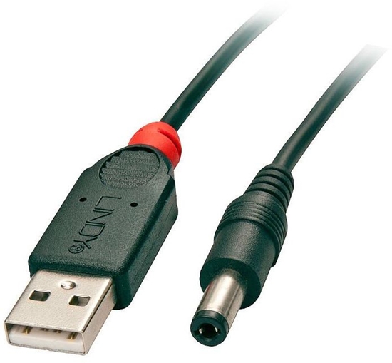 Picture of Lindy Adapter Cable USB A male - DC 5.5/2.1 mm male