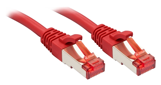 Picture of Lindy Cat.6 S/FTP 1m networking cable Red Cat6 S/FTP (S-STP)