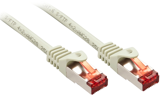 Picture of Lindy Cat.6 S/FTP 5m networking cable Grey Cat6 S/FTP (S-STP)
