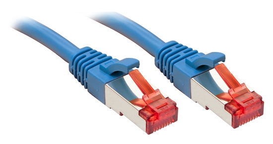 Picture of Lindy RJ-45 Cat.6 S/FTP 3m networking cable Blue Cat6 S/FTP (S-STP)
