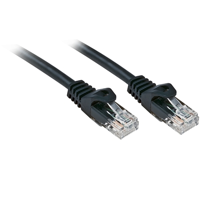 Attēls no Lindy RJ-45/RJ-45 Cat.6 0.5m networking cable Black Cat6 U/UTP (UTP)