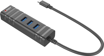 Attēls no Lindy USB 3.1 Hub & Gigabit Ethernet Adapter
