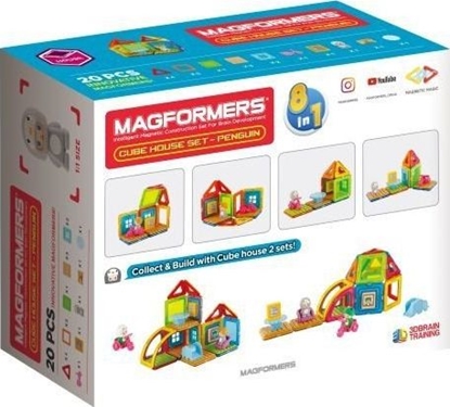 Изображение Lisciani Magformers Cube House Pingwin