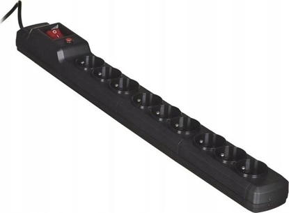 Attēls no Listwa zasilajca Activejet Combo przeciwprzepiciowa 9 gniazd 3 m czarna