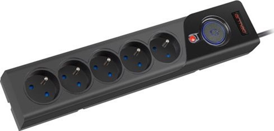 Picture of Listwa zasilajca Armac Z5 przeciwprzepiciowa 5 gniazd 3 m czarna (Z5/CZ/30)