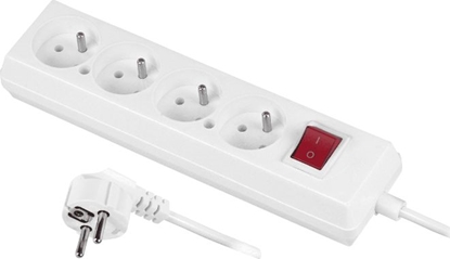 Изображение Listwa zasilajca AWTools 4 gniazda 5 m biaa (AW24642)