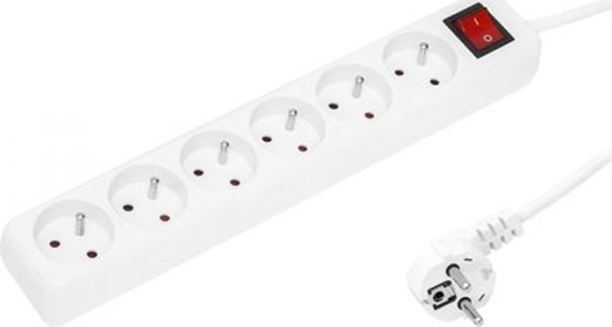 Picture of Listwa zasilajca Blow PR 6 gniazd 1.5 m biaa (98-040)