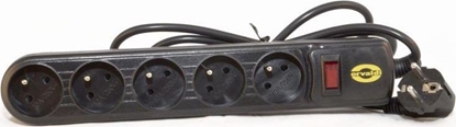 Attēls no Listwa zasilajca Orvaldi ORV-5 przeciwprzepiciowa 5 gniazd 1.5 m czarna (AP5-1,5M)