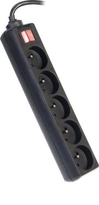 Picture of Listwa zasilajca PremiumCord 5 gniazd 3 m czarna (ppa5k-03bk)