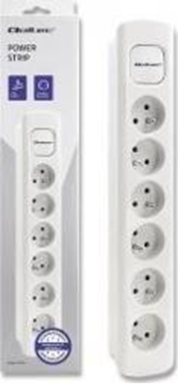 Picture of Listwa zasilajca Qoltec 6 gniazd 1.8 m biaa (1_819457)