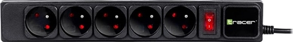 Изображение Listwa zasilająca Tracer PowerGear 3 m Black 5 gniazd 