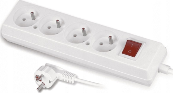 Picture of Listwa zasilajca Volteo 4 gniazda 3 m biaa (VT-300-1403W)