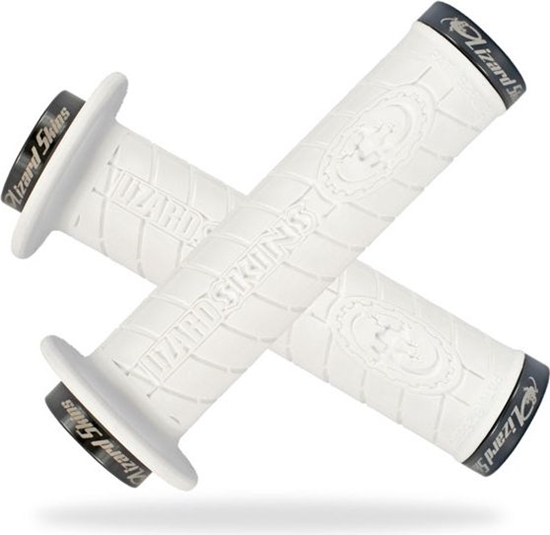 Picture of Lizard Skins Chwyty kierownicy LOGO FLANGE LOCK-ON klamry czarne 120mm biae