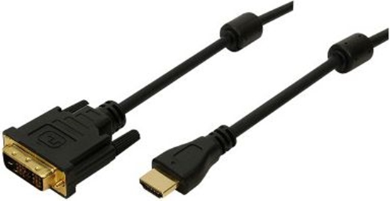 Picture of Logilink HDMI-DVI-Kabel HDMI -> DVI-D ST/ST 2,00 m bk