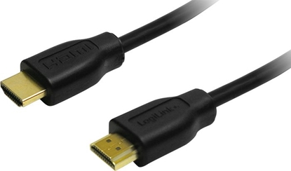 Изображение Logilink HDMI-Kabel A/M zu A/M, 4K/30 Hz, schwarz, 0,2 m