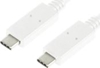 Изображение Kabel USB LogiLink USB-C - USB-C 1 m Biały (CU0131)