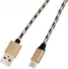 Picture of Kabel USB LogiLink USB-A - USB-C 1 m Beżowy (CU0133)