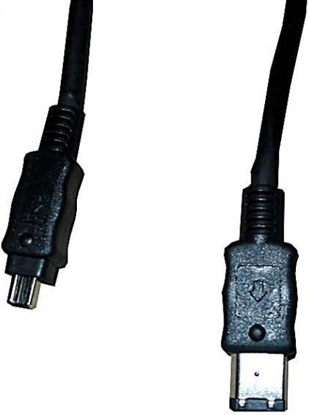 Изображение Logo Firewire 6-pin - Firewire 4-pin, 2m, Czarny (24130)