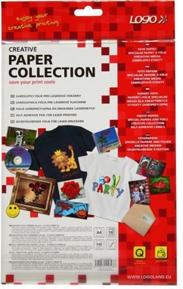 Изображение Logo Samoprzylepna folia, srebrna, matowa, A4, 145 g/m2, 10 arkuszy (15348)