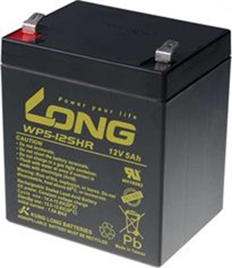 Picture of LONG 12V 5AH LEAD-ACID BATTERY HIGHRATE F2 (WP5-12SHR F2)
