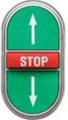 Attēls no Lovato Electric Napęd przycisku potrójny zielony/czerwony z samopowrotem (LPCB7355)