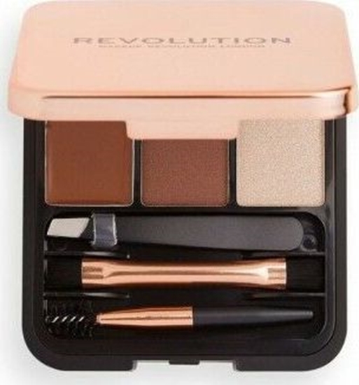 Изображение MAKE UP REVOLUTION REVOLUTION Zestaw d/brwi Brow Sculpt Kit Medium