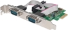 Picture of Manhattan PCI Express Card, 2x Serial DB9 ports, 2.5 Mbps, x1 x4 x8 x16 lane buses, Standard/Low Profile PCI, Three Year Warranty, Box