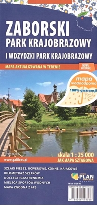 Изображение Mapa turyst. - Zaborski Park Krajobrazowy 1:25 000
