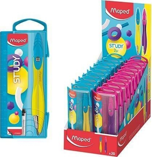 Изображение Maped Cyrkiel Study Pop z wkadami grafitowymi