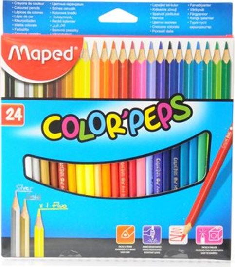Picture of Maped Kredki Colorpeps trójkatne 24 kolorów (205576)