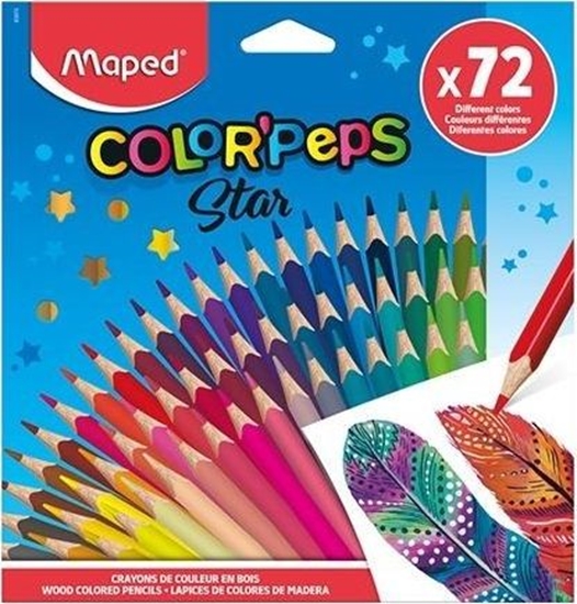 Изображение Maped Kredki Colorpeps trójktne 72 kolory