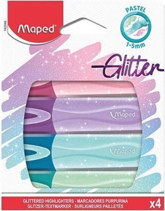 Изображение Maped Zakrelacz Fluo Peps pastel/brokat 4 kolory